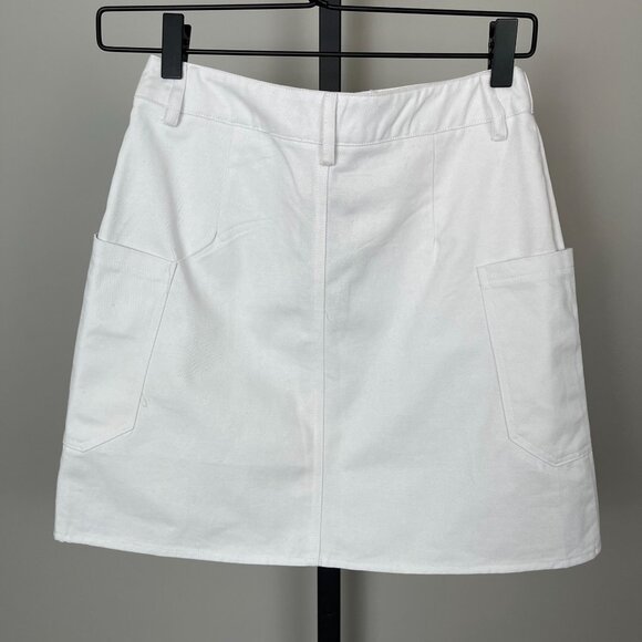 1Z45 Denim Mini Skirt‎ White S - Picture 1 of 3